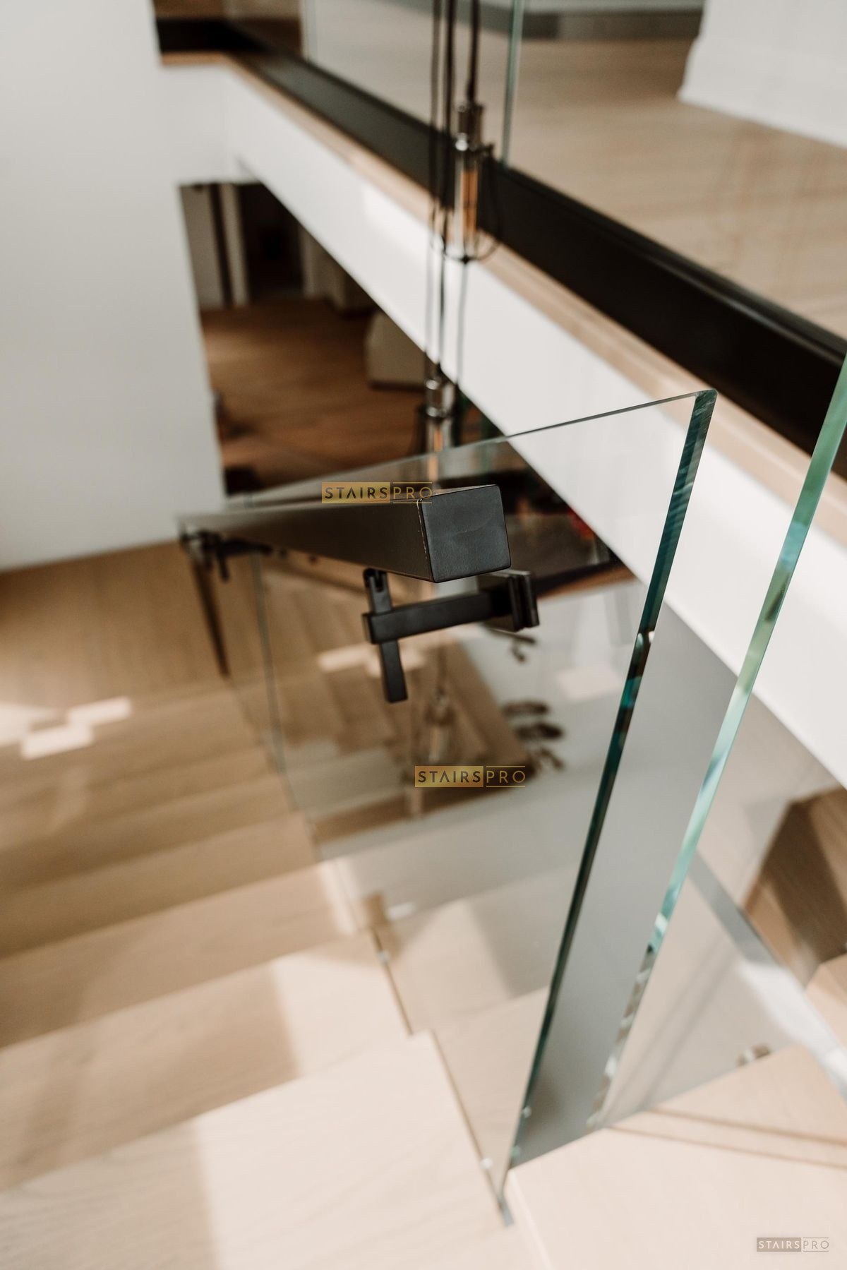 Completed custom staircase installation by STAIRS PRO